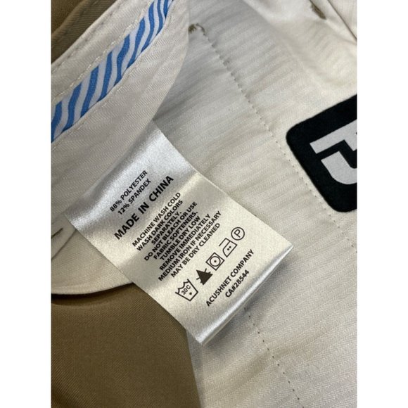 Lot 3 Footjoy Men 35 x 30 Stretch Golf Pants Beige Water Wind Resistant Flex FJ - Picture 8 of 11